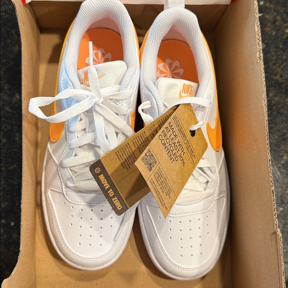 Nike Court Borough Low Recraft (GS) 5.5Y/7W - Picture 2 of 5